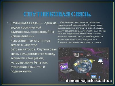 презентация Спутниковая связь